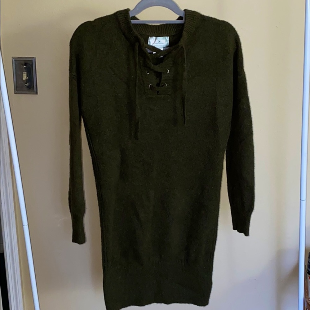 Hunter Green Sweater Dress